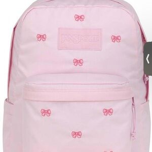Jansport Light Pink Kids Backpack with Bow Details
